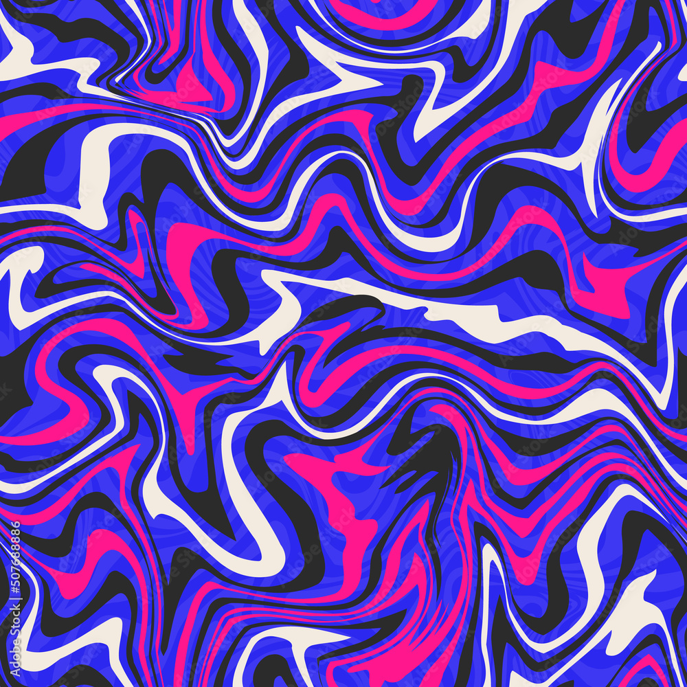 Violet curved line. Seamless texture