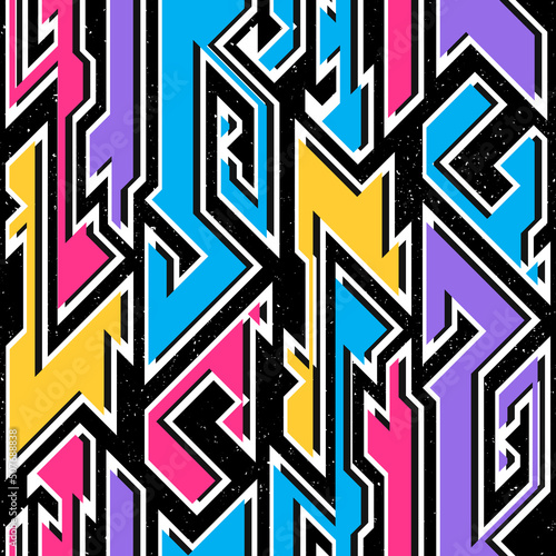 Space technology geometric pattern