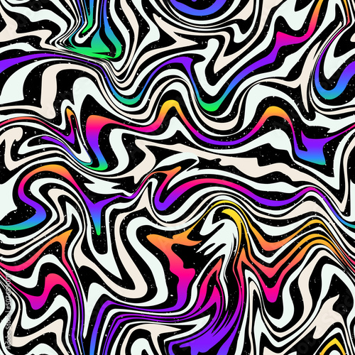 Colored curved line. Seamless texture