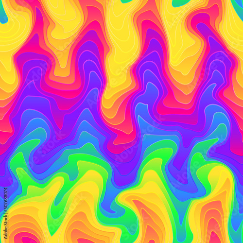 Colored distortion lines. Seamless texture