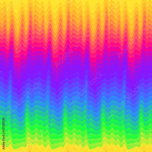 Rainbow warp lines. Seamless texture