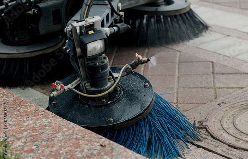 Fotografía Nylon brush of the road sweeper