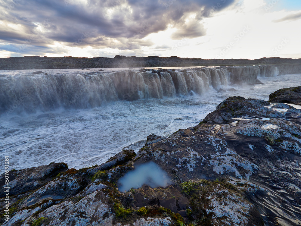 Cascada de Dettifoss de Islandia Cascada de Dettifoss de Islandia