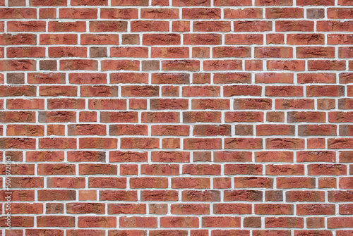 texture of old red brick wall background 