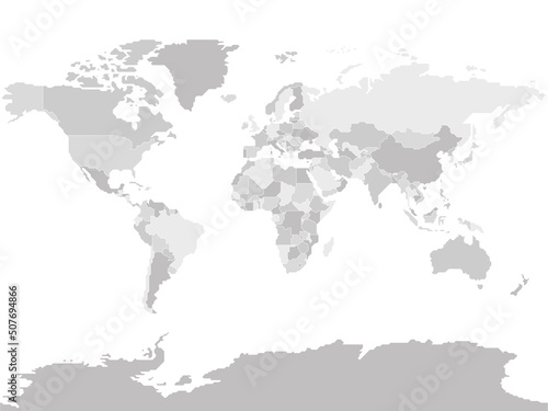 Simplified blank schematic map of World © pyty