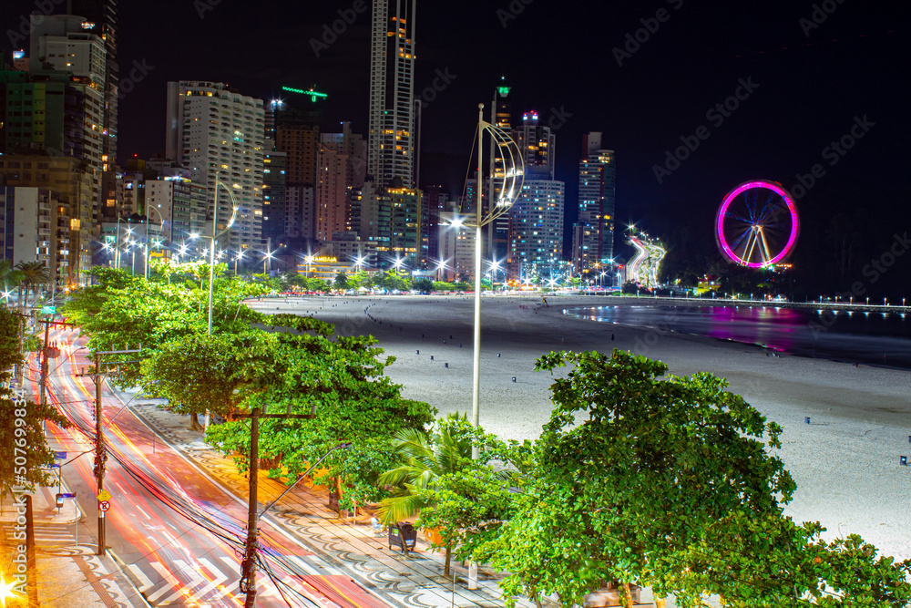 noite na praia de Balneário Camboriú Santa Catarina Brasil foto de