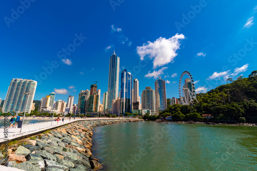 roda gigante da praia de Balneário Camboriú Santa Catarina Brasil photo