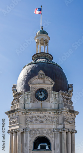 Vanderburg County Courthouse Clock Tower photo