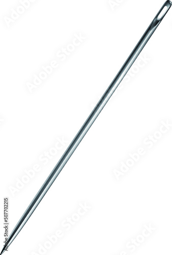 Needle for sewing on a white background. Vector EPS-10