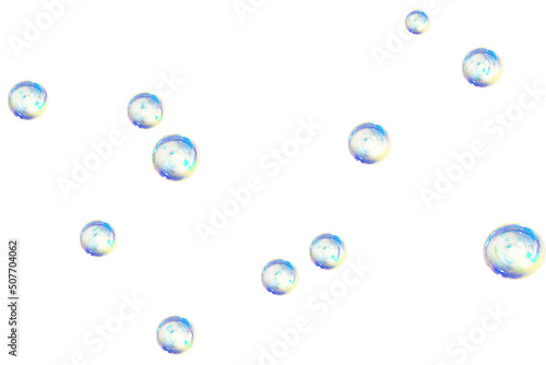 Bubbles Photoshop Overlays, Realistic Soap air bubbles Photo effect, png