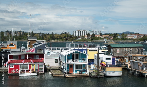 Approaching floating village in Fishermans wharf from Kingston Street