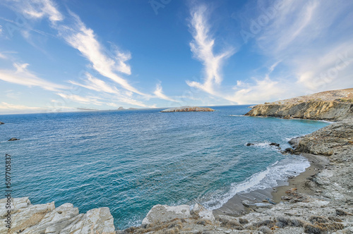 Vitsentzou beach in Folegandros, Greece