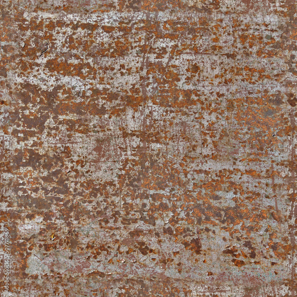 Fototapeta premium Tileable texture of rusted metal