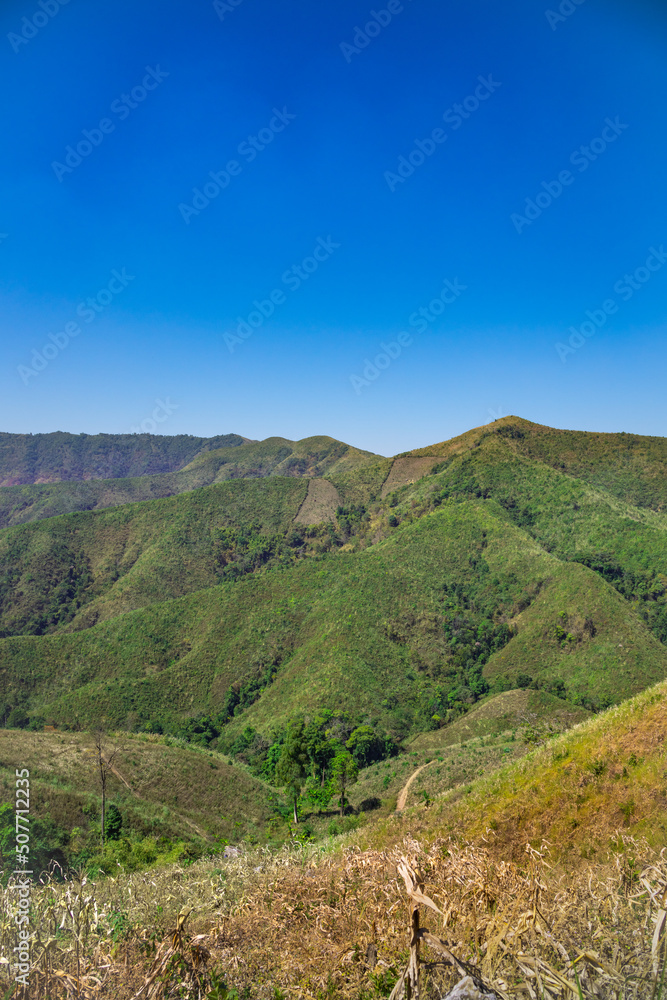 Complex mountain view in Nan Province
