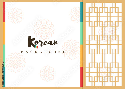 Vector of traditional Korean background