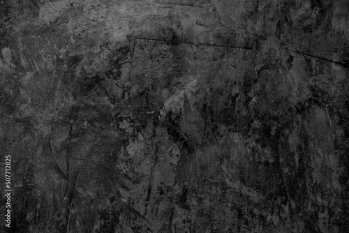 Old wall texture cement dark black gray background abstract grey color design are light with white gradient background.