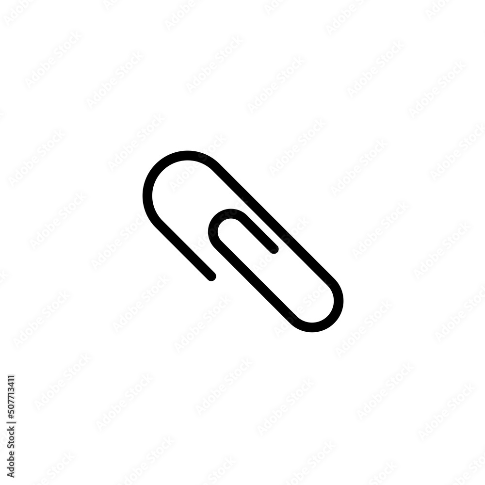 paper clip new icon simple vector