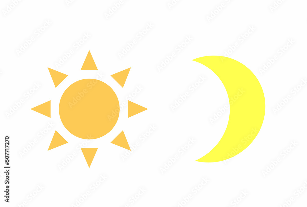 太陽と月のシンボルマーク 太陽と月のシンボルマーク