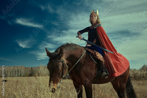 Obraz na plátně heroic woman warrior
