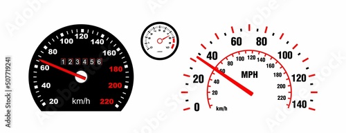car speedometer vector