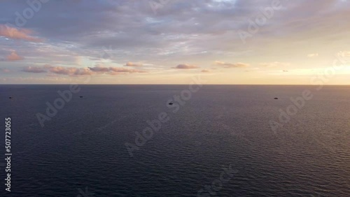 May 29 2022
The view of the sunset on the ocean that makes the heart calm.
Pinrang, Sulawesi selatan Indonesia. photo