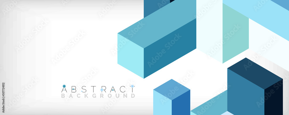 Abstract background. 3d cubes, cubic elements and blocks. Techno or business concept for wallpaper, banner, background, landing page Abstract background. 3d cubes, cubic elements and blocks. Techno or business concept for wallpaper, banner, background, landing page