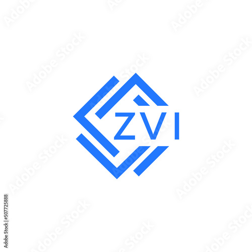 ZVI letter logo design on white background. ZVI creative  initials letter logo concept. ZVI letter design. photo