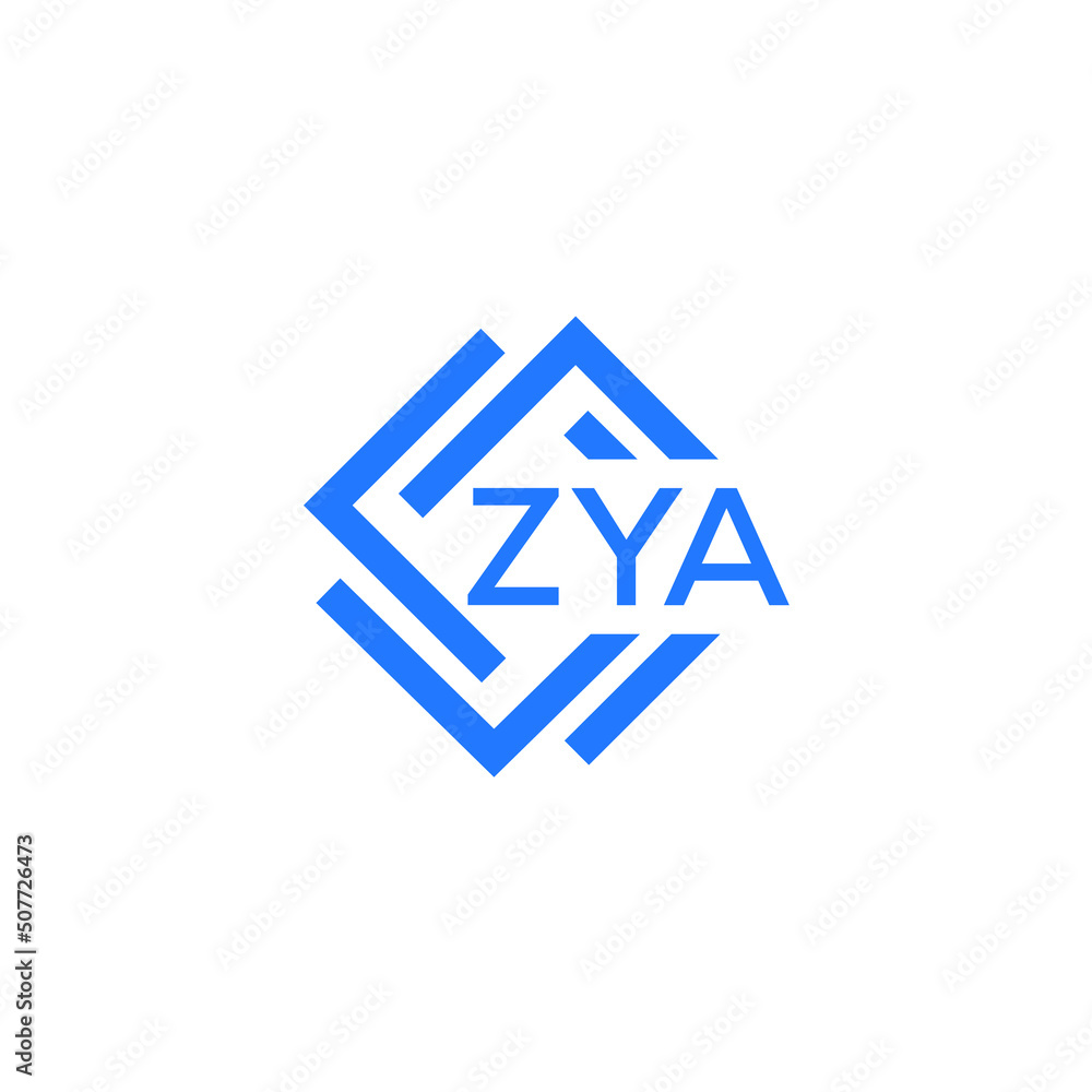 ZYA letter logo design on white background. ZYA creative initials letter logo concept. ZYA letter design. ZYA letter logo design on white background. ZYA creative initials letter logo concept. ZYA letter design.