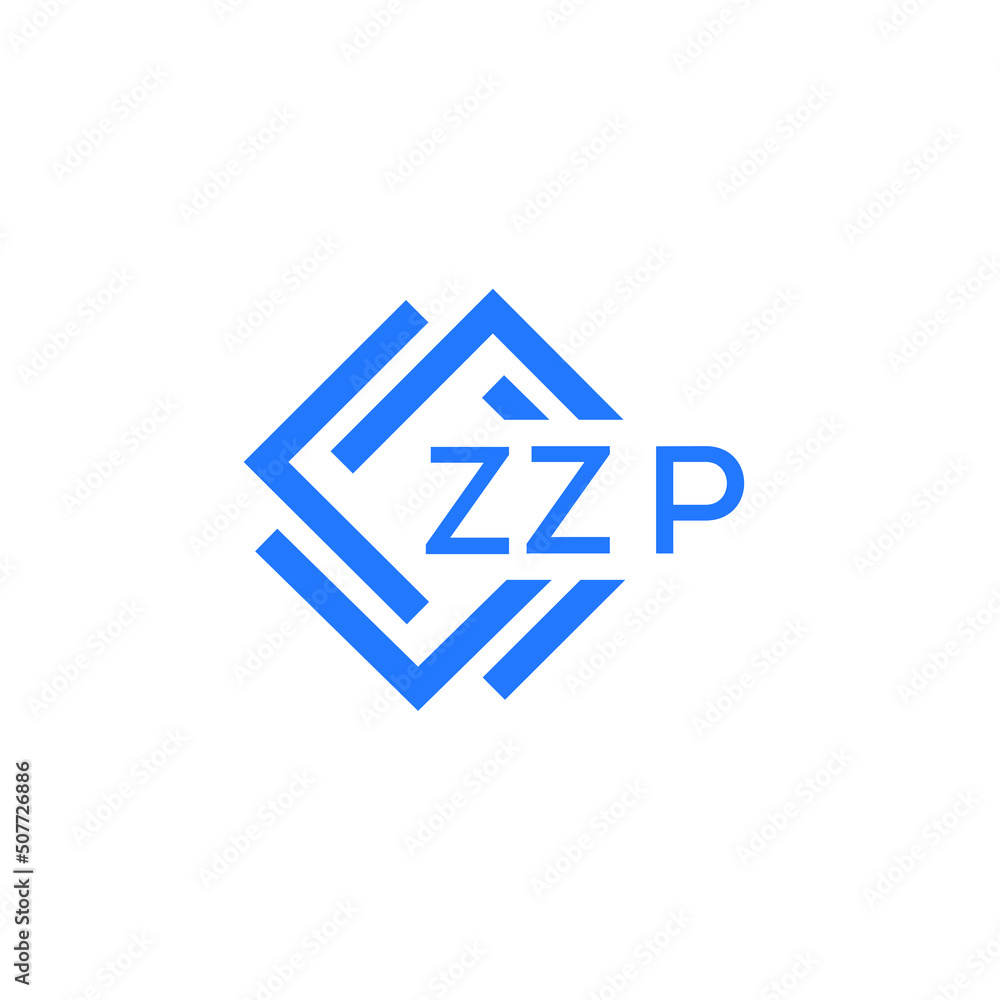 Obraz premium ZZP letter logo design on white background. ZZP creative initials letter logo concept. ZZP letter design.