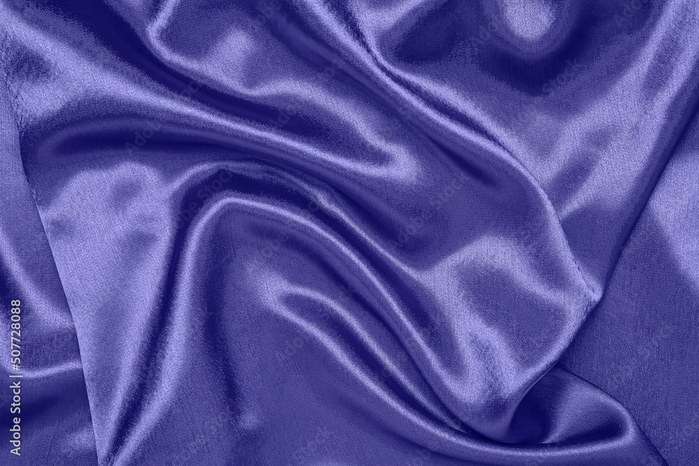 Obraz premium Closeup view of purple crumpled fabric