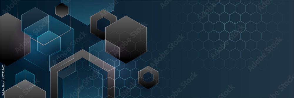 Black and blue abstract banner background Black and blue abstract banner background