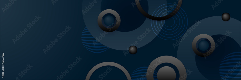 Black and blue abstract banner background Black and blue abstract banner background