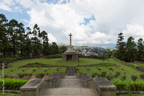 Kohima, Nagaland, India - September 20, 2021: War Memorial in Kohima photo