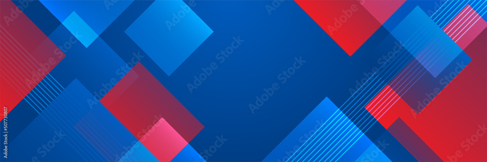 Blue and red abstract banner background Blue and red abstract banner background