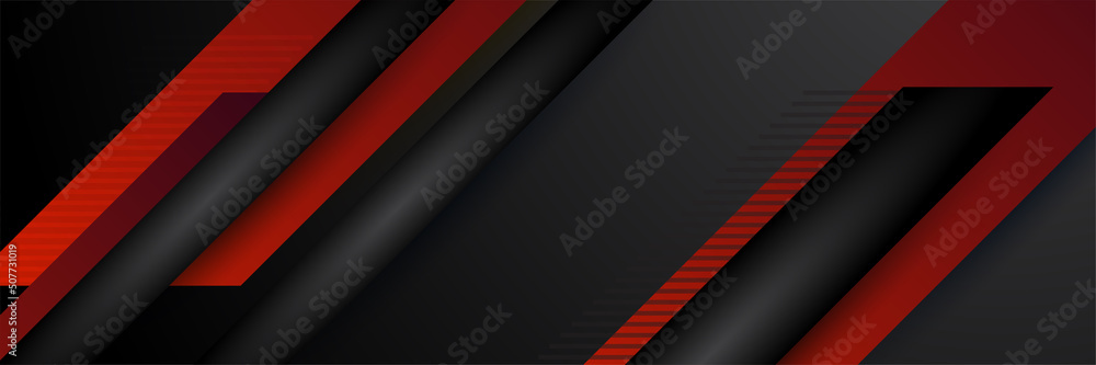 Black and red abstract banner background Black and red abstract banner background