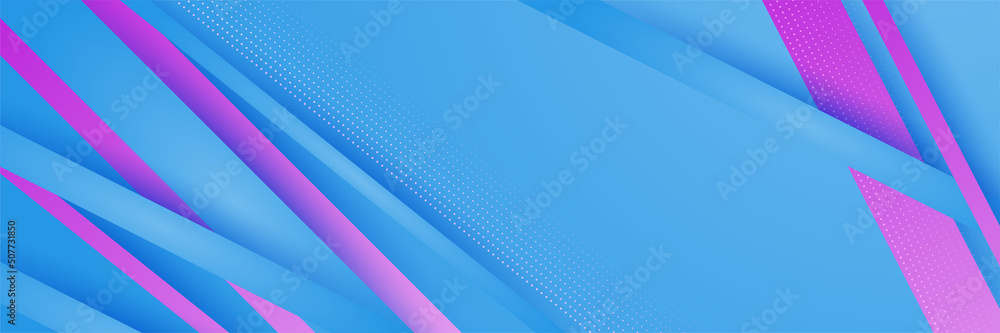 Fototapeta premium Blue pink and purple abstract banner background