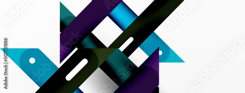 Background overlapping lines. Dynamic lines abstract wallpaper. Straight lines composition vector illustration for wallpaper banner background or landing page