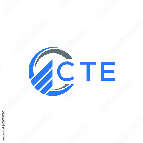 CTE letter logo design on white background. CTE creative initials letter logo concept. CTE letter design.