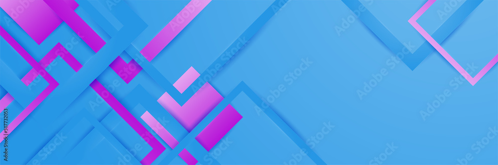 Blue pink and purple abstract banner background Blue pink and purple abstract banner background