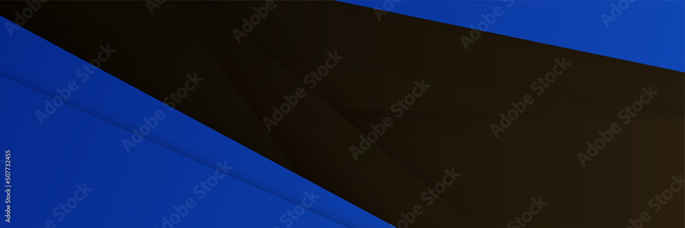 Black and blue abstract banner background Black and blue abstract banner background
