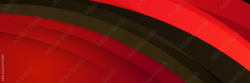 Obraz premium Black and red abstract banner background