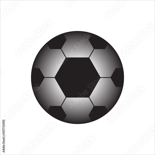 polygon pattern soccer ball on white background