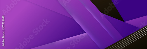 Purple and black abstract banner background