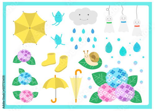 梅雨のイラスト