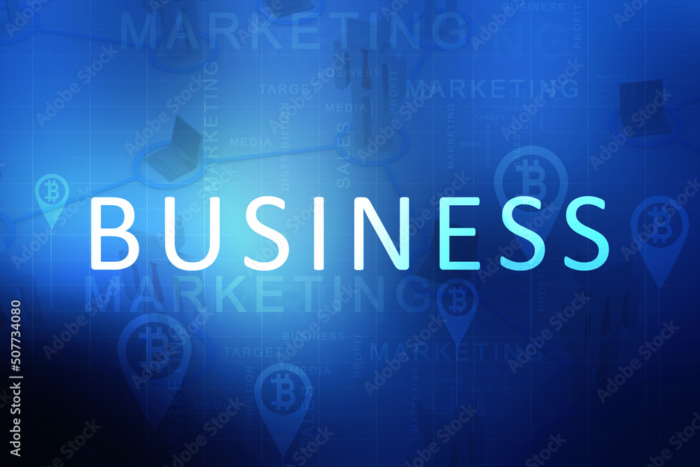 2d illustration business in text 2d illustration business in text