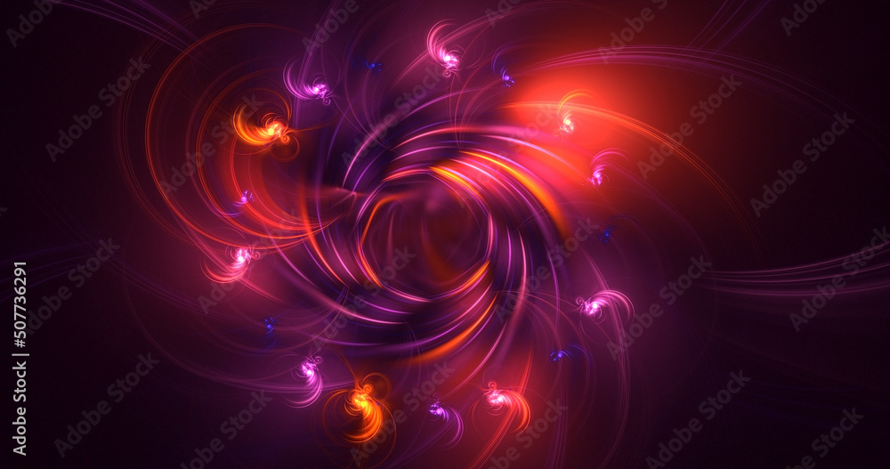 3D rendering abstract round light background 3D rendering abstract round light background