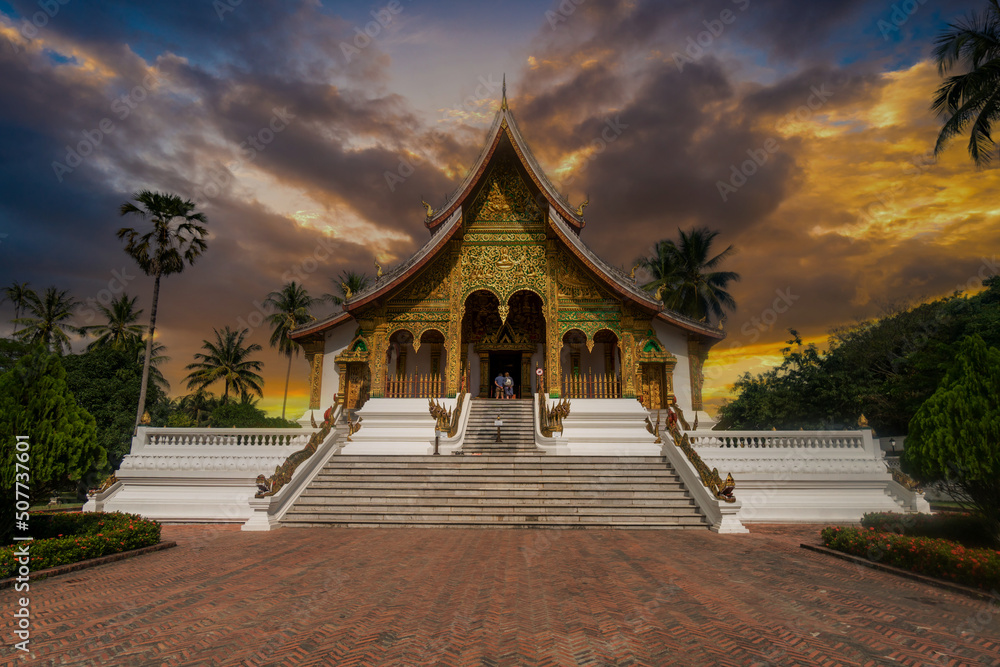 Temple of the Phra Bang Buddha image, Luang Prabang, Laos. Temple of the Phra Bang Buddha image, Luang Prabang, Laos.