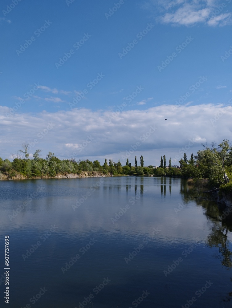 Fototapeta premium lake and forest