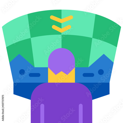 simulation flat icon