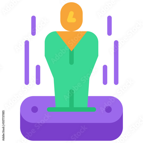 teleport flat icon